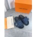 Louis Vuitton Pool Pillow Comfort Mule Monogram Denim Blue