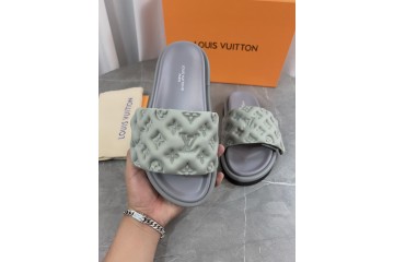 Louis Vuitton Pool Pillow Comfort Mule Monogram Grey