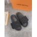 Louis Vuitton Pool Pillow Comfort Mule Monogram Matte Black