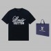 Louis Vuitton Printed Letter T-shirt Black