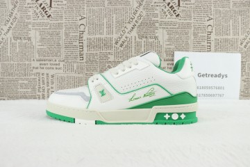 Louis Vuitton Trainer #54 Signature Green White