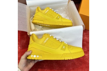 Louis Vuitton Trainer Yellow Embossed Monogram