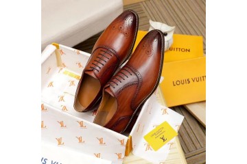 Louis Vuitton brown leather oxford shoes