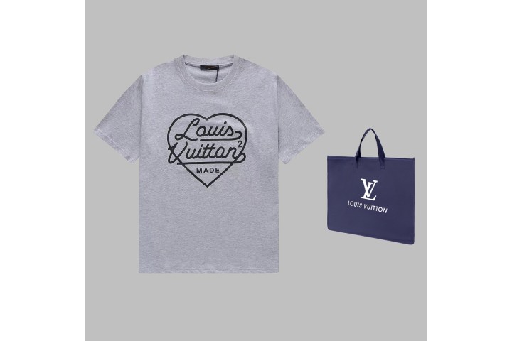 Louis Vuitton x Nigo Printed Heart T-shirt Light Grey