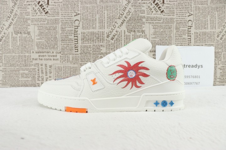 Louis Vuitton x Yayoi Kusama Trainer White Print