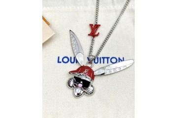 Louis vuitton Monogram World Rabbit Necklace