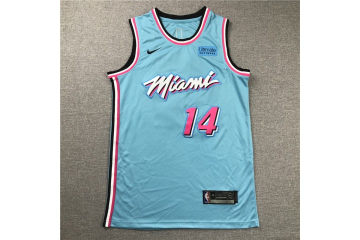 Miami Heat Tyler Herro 14 Jersey The City Edition Blue