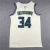 Milwaukee Bucks Giannis Antetokounmpo Jersey 34 Beige