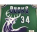 Milwaukee Bucks Ray Allen Hardwood Classics Jersey 34 Green