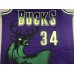 Milwaukee Bucks Ray Allen Hardwood Classics Jersey 34 Purple