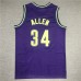 Milwaukee Bucks Ray Allen Hardwood Classics Jersey 34 Purple