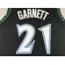 Minnesota Timberwolves 21 Kevin Garnett Basketball Jersey Black