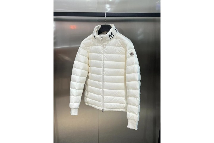 Moncler Stand collar Down Jacket off White