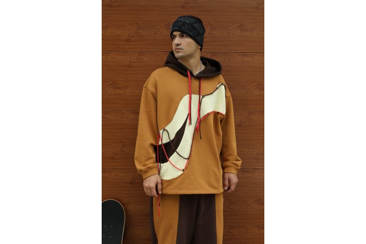 Neodelusion Full Sleeve Comfortable Pullover Hoodies Yellow Mocha