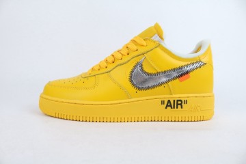 OWF Nike Air Force 1 Low Off-White ICA University Gold