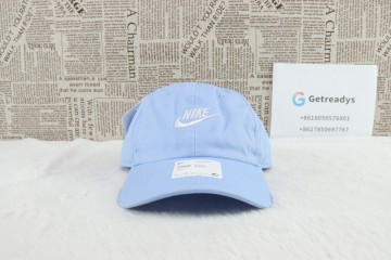 Nike Swoosh Logo Blue Cap