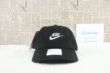 Nike Swoosh Logo Black Cap