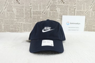 Nike Swoosh Logo Navy Blue Cap