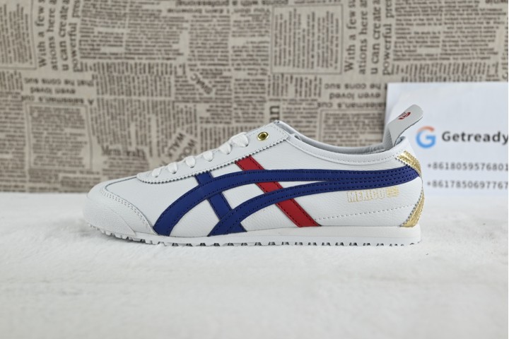 Onitsuka Tiger Mexico 66 Blue Red Metallic Gold