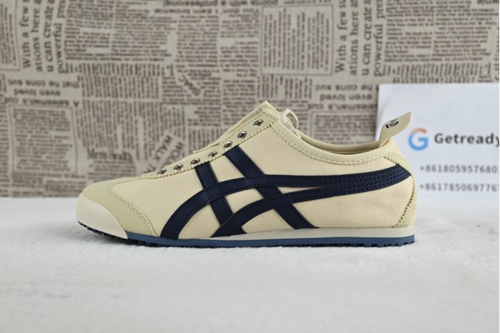 Onitsuka Tiger Mexico 66 Slip-on Beige Navy Blue