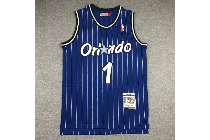 Orlando Magic Penny Hardaway 1 Hardwood Classics  Jersey Deep Blue