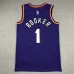 Phoenix Suns 1 Devin Booker Basketball Jersey Purple