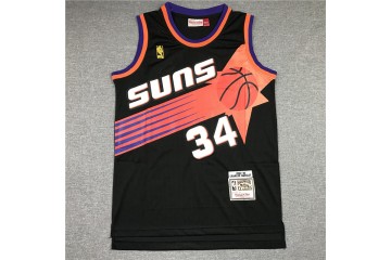 Phoenix Suns 34 Charles Barkley Basketball Jersey Black