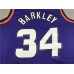 Phoenix Suns 34 Charles Barkley Basketball Jersey Purple