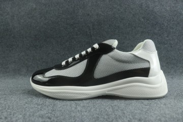 Prada America's Cup leather Black white