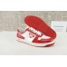 Prada Downtown Low Top Sneakers Leather White Red