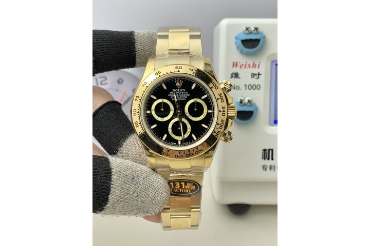 Rolex Daytona watch Gold Black