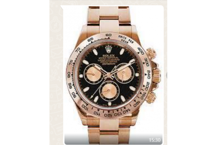 Rolex watch black Gold