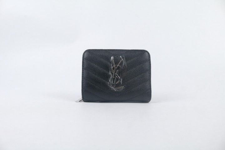 Saint Laurent Wallet Small Monogram Black