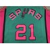 San Antonio Spurs Tim Duncan 21 Green Hardwood Classics Jersey