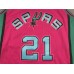 San Antonio Spurs Tim Duncan 21 Pink Hardwood Classics Jersey