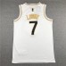 Toronto Raptors Kyle Lowry 7 White Gold Jersey