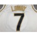 Toronto Raptors Kyle Lowry 7 White Gold Jersey