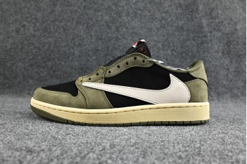 Travis Scott x Air Jordan 1 Low OG Black Olive