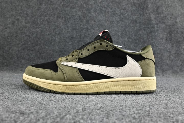 Travis Scott x Air Jordan 1 Low OG Black Olive