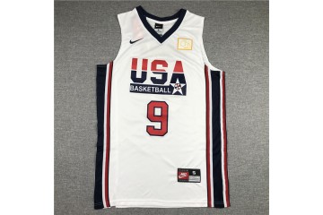 USA Basketball Michael Jordan 9 White Jersey